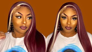 Iseehair Red Wine And Blonde Wig Review  | Alashia Xo