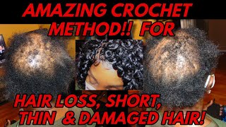Amazing Crochet Methods For Alopecia, Short, Thin & Damaged Hair