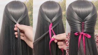 New Hairstyle ! Hairstyle For School College Girls!#World Fashion! Stylish Hairstyle