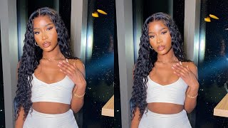 Deep Wave Lace Frontal Wig Install | Ft Unice Hair