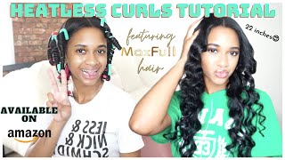 Heatless Overnight Curls Ft. Maxfull Hair | Seamless Clip-In Extensions From Amazon