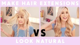 How To Make Hair Extensions Look Natural