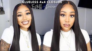 The Best Glueless Lace Closure Wig Install Ft Nadula Hair