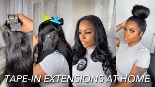 How To Install Tape In Extensions At Home | Ywigs.Com