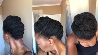 Natural Hair Updo|Protective Styling