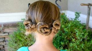 Triple Twist And Pin | Updos | Cute Girls Hairstyles
