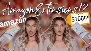 Amazon Halo Hair Extensions!? | A Shook Shook First Impression | Real Human Hair!?