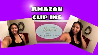 I Tried Amazon Clip In Hair Extensions | Sassinahair