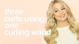 How To: Create 3 Different Curls Using A Curling Wand  |  Milk + Blush Hair Extensions