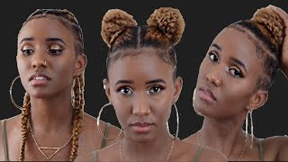 Three Easy Hairstyles For Shaved Sides Using Hair Extensions
