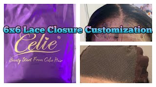 6X6 Lace Closure Wig Customization Ft.Celie Hair On Aliexpress||Amani Deiona