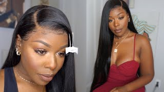 Super Realistic Natural "Flat" Lace Front Wig! Layered 30Inch 200% Density! Nye Ready! Ali