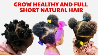 Best Tips To Grow Short Natural Hair. Adult And Baby Friendly Tips.