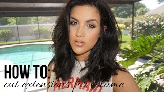 How To: Cut Hair Extensions For Volume