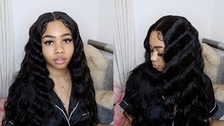 Watch Me Slay This Glueless 4X4 Closure Wig With Crimps| Ft Cranberry Hair