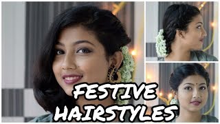 3 Easy Festive Hairstyles For Short Hair | Missmatch