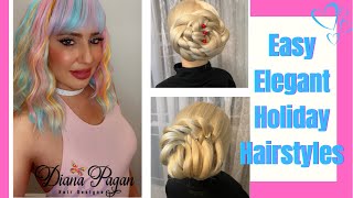 Easy Elegant Holiday Hairstyles  ( Updos ) Pagans Beauty