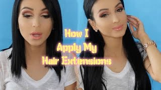 How I Apply My Hair Extensions ⎮How To Blend With Shorter Hair