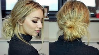 Autumn/Winter 2016 Trends: Low Bun Tutorial With Hair Extensions