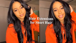 How To | Wear Clip In Extensions With Short Hair | Bellami