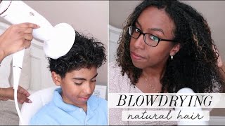 Blow Drying Natural Hair Using T3 Aireluxe (Tips & Tricks!)
