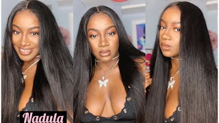 The Scalp Is Fake But The Hair Is Real!!! Beginner  Friendly Bone Straight Wig Ft.  Nadula Hair