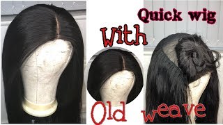 How To: Make A Wig With Stockings Wig Caps|| Old Weave