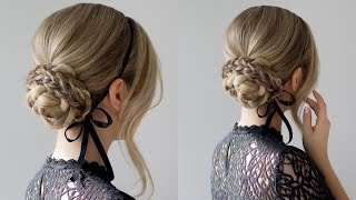 How To: Easy Braided Updo | Holiday Hairstyles + Giveaway