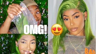 Omg! Money Green Lace Front Wig Installtion! Ft. Btf Collection | Petite-Sue Divinitii