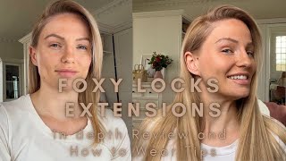 Foxy Locks Hair Extensions Review | In Depth How To Wear Clip In Extensions | Are They Worth £210?