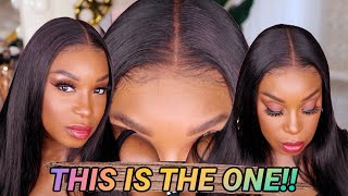 New Air Lace! Most Natural Buss Down Middle Part Lace Wig Install Tutorial