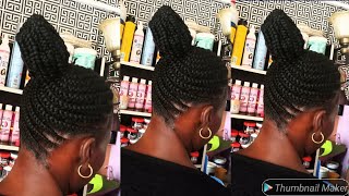 How To Make Yoruba Ibile Shuku/ Ghana Sleeping Didi Hairstyle.