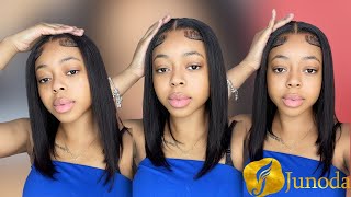 Glueless Closure Install In Under 10 Minutes | Honest Review | Ft Junoda Wig Klarna (Sezzle)