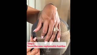 Get A New Wig With Ease | Hairvivi Hd Lace Replaceable Hairline Help You Retrieve A Flawless Wig