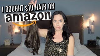 $10 Hair Extensions From Amazon// Sarla Hair Extensions// How To Put In Hair Extensions