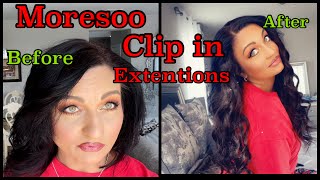 Moresoo Clip In Hair Extention’S Review |  How To Clip In Hair Extensions | Amazon Hair Extensions