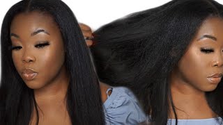 Thicker Hair In Under 10 Mins? Silk Press Clip In Hair Extensions|Ft Curlsqueen