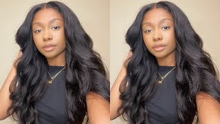 Super Easy Glueless 4X4 Lace Closure Wig Install | Ft. Beauty Forever Hair