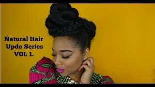 2 Natural Hair Updos With Braiding Hair | Nnescorner