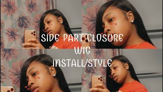 From Middle Part To Side Part Closure Wig Install/Style: Using Mayvenn Hair