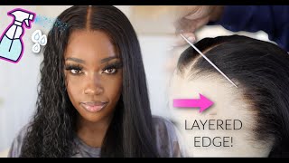Scalp! *Magic* Layered Edge 2In1 Straight & Curly Wig W/Clear Lace! | Mary K. Bella Ft. Xrsbeauty