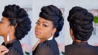 Roll, Tuck & Pin Updo/Natural Hairstyles