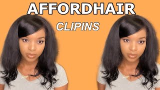 Affordhair Clip In Human Hair Extensions On My Natural Short Hair | Unboxing & First Impressions