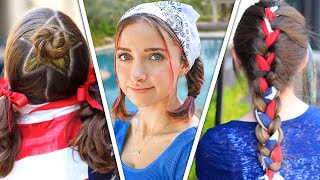3 Easy Summer Hairstyles For The 4Th Of July | Cute Girls Hairstyles Compilation