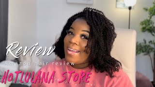 How I Install Kinky Curly Clip In Extension |Quick N Easy Amazon Hair Review @Hotlulana Store