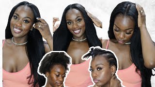 Quick&Easy For Everyone! Most Natural Glueless V Part Wig Install| Alipearl Hair