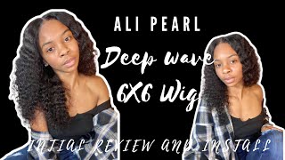 Alipearl Deep Wave 6X6 Closure Wig Initial Review And Install