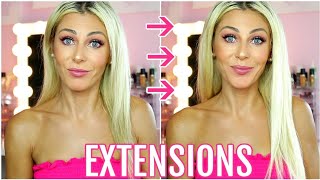 How To Clip In Hair Extensions Tutorial| Bll Hair !!!