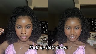 How To: Half Up Half Down W/ Clip Ins!