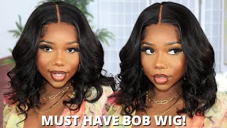 This Is A Must Have Summer Bob Wig! No Frontal! | Flawless Glueless Wig Install Ft. Luvme | Chev B.